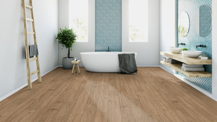  ter Hürne Classic Edition Dureco-Boden linear-gebürstet Landhausdiele Eiche Vadoo Strong 1288x195x12 mm 1101260043 | 78499