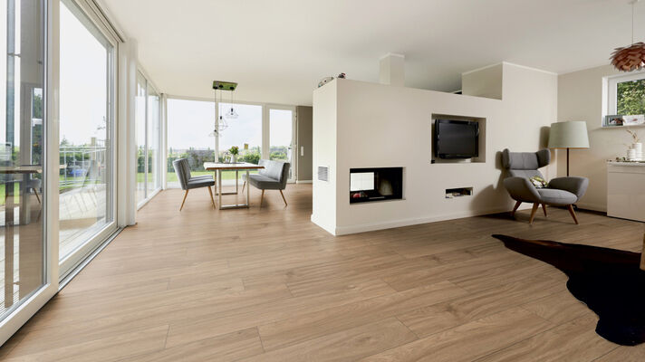  ter Hürne Classic Edition Dureco-Boden linear-gebürstet Landhausdiele Eiche Vadoo Strong 1288x195x12 mm 1101260043 | 78505