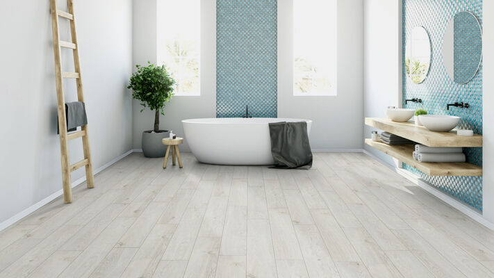  ter Hürne Classic Edition Dureco-Boden linear-gebürstet Landhausdiele Eiche Santorini Strong 1288x195x12 mm 1101260052 | 78715