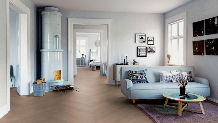  ter Hürne Herringbone Collection Parkett ausgeglichen fein-gebürstet Fischgrät Eiche Usedom 1082x162x12 mm 1101312526 | 80545