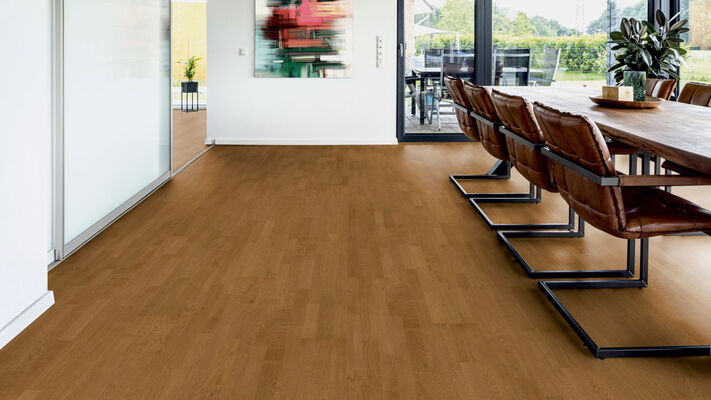  ter Hürne Tailored Collection Parkett ausgeglichen gebürstet Schiffsboden 3-Stab Eiche Rioja 2390x200x13 mm 1101312492 | 80683
