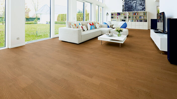  ter Hürne Tailored Collection Parkett ausgeglichen gebürstet Schiffsboden 3-Stab Eiche Rioja 2390x200x13 mm 1101312492 | 80695