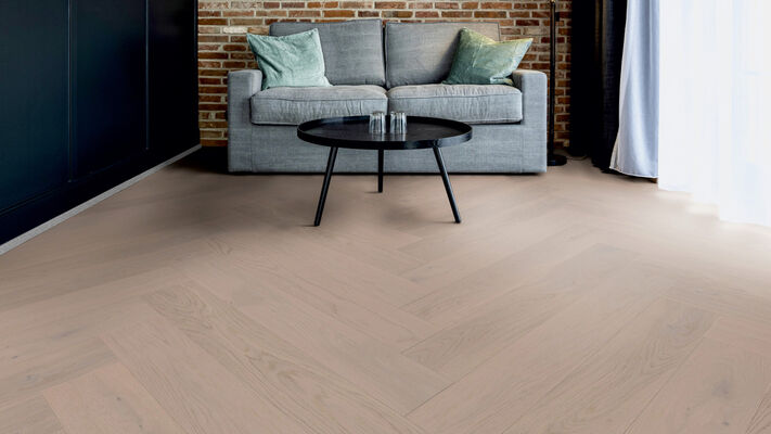  ter Hürne Herringbone Collection Parkett Eiche Föhr ausgeglichen fein-gebürstet Fischgrät 1082x12x162 mm 1101312530 | 80908
