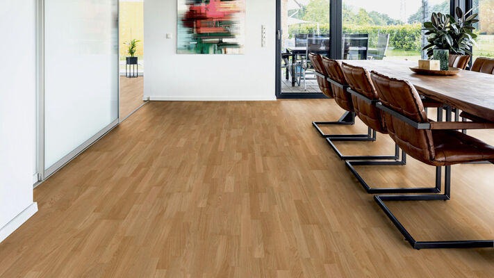  ter Hürne Tailored Collection Parkett Eiche Rhone ausgeglichen fein-gebürstet Schiffsboden 3-Stab 2390x13x200 mm 1101312497 | 80980
