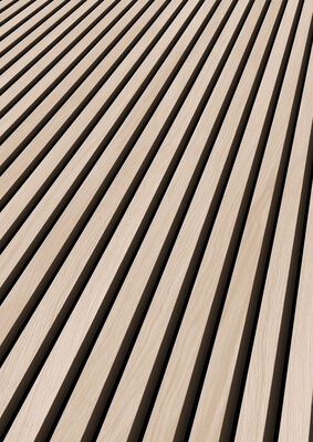  ter Hürne SilentDesign 1-Side Collection Akustikpaneele ruhig weiß naturgeölt Paneel Eiche Themse Fineline Furnier 2400x520x21 mm 1101321104 | 81475