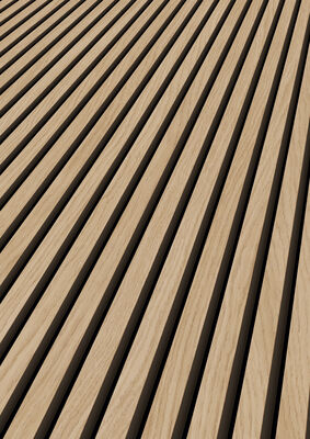  ter Hürne SilentDesign 1-Side Collection Akustikpaneele ruhig naturgeölt Paneel Eiche Wolga Furnier 2400x520x21 mm 1101321106 | 81523