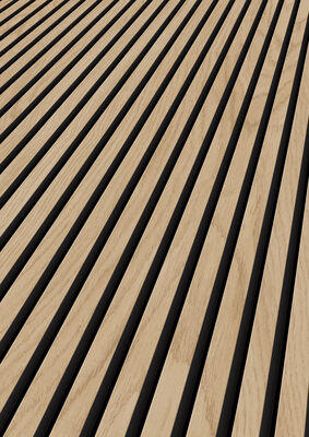  ter Hürne SilentDesign 1-Side Collection Akustikpaneele ausgeglichen naturgeölt Langpaneel Eiche Tiber Furnier 3000x520x21 mm 1101321200 | 81553