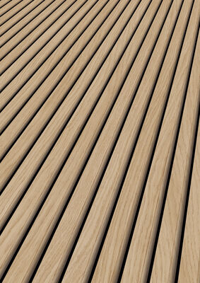  ter Hürne SilentDesign 3-Side Collection Akustikpaneele ruhig naturgeölt Paneel Eiche Maas Furnier 2400x520x21 mm 1101321303 | 81799