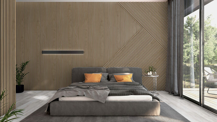  ter Hürne SilentDesign 3-Side Collection Akustikpaneele ausgeglichen naturgeölt Langpaneel Eiche Ebro Furnier 3000x520x21 mm 1101321400 | 81847