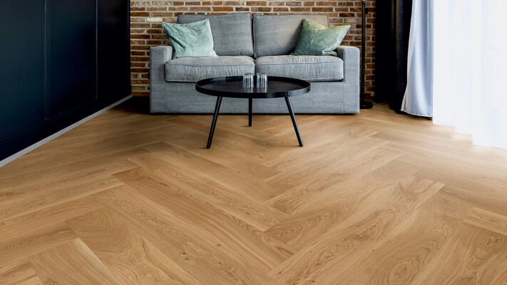  ter Hürne Herringbone Collection Parkett Eiche Texel ausgeglichen gebürstet Fischgrät 1082x12x162 mm 1101312521 | 81886