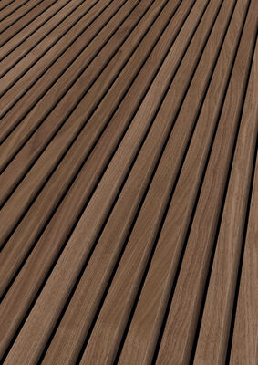  ter Hürne SilentDesign 3-Side Collection Akustikpaneele ausgeglichen naturgeölt Langpaneel Nussbaum Havel Furnier 3000x520x21 mm 1101321402 | 81925