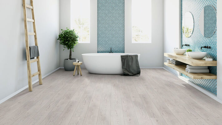  ter Hürne Classic Edition Dureco-Boden linear-gebürstet Landhausdiele Eiche Iceland Silent 1288x195x7 mm 1101330001 | 82045
