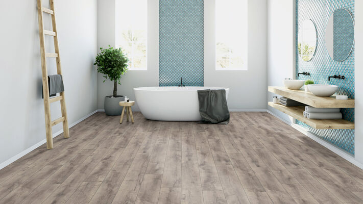  ter Hürne Classic Edition Dureco-Boden Eiche Curacao Silent linear-gebürstet Landhausdiele 1288x195x7 mm 1101330002 | 82069