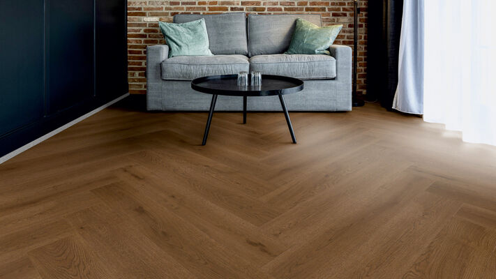  ter Hürne Herringbone Collection Parkett Eiche Langeoog ausgeglichen gebürstet Fischgrät 1082x12x162 mm 1101312525 | 82078