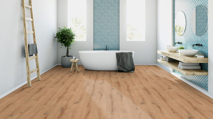  ter Hürne Classic Edition Dureco-Boden linear-strukturiert Landhausdiele Eiche Djerba Silent 1288x195x7 mm 1101330003 | 82093