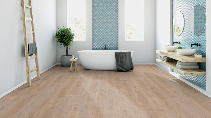  ter Hürne Classic Edition Dureco-Boden linear-gebürstet Landhausdiele Eiche Bali Silent 1288x195x7 mm 1101330004 | 82117