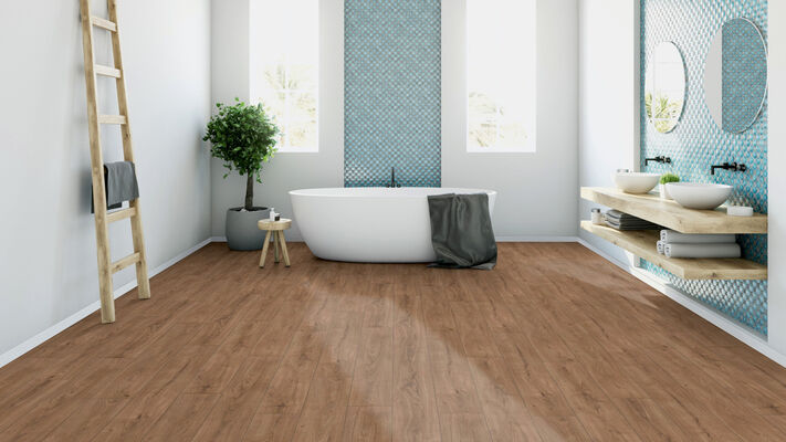  ter Hürne Classic Edition Dureco-Boden linear-gebürstet Landhausdiele Eiche Ibiza Silent 1288x195x7 mm 1101330005 | 82132