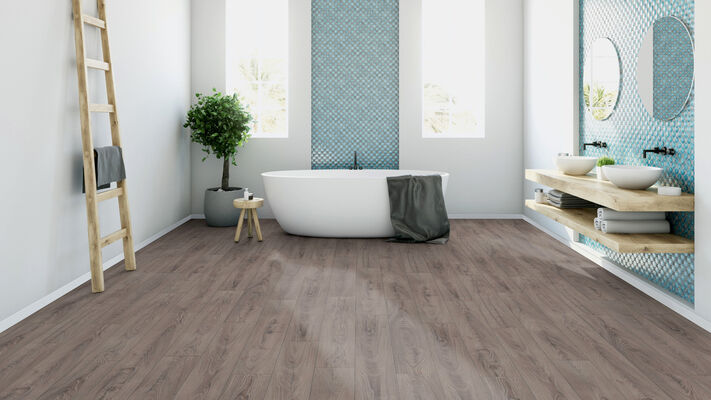  ter Hürne Classic Edition Dureco-Boden tief-gebürstet Landhausdiele Eiche Negros Silent 1288x195x7 mm 1101330006 | 82144
