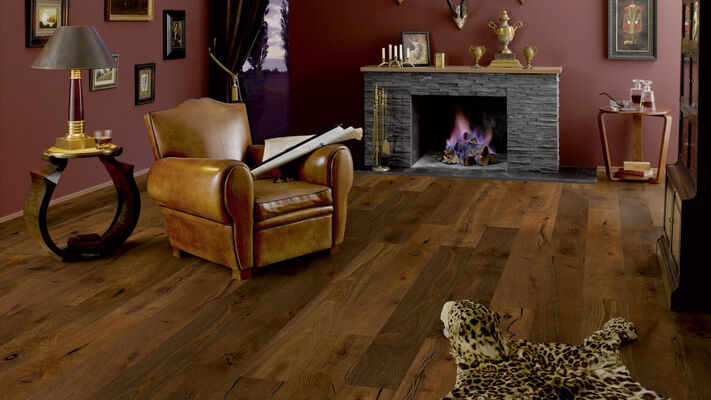  Bennett & Jones Britain's Finest Parkett Oak No.109 - Sheffield plank intense intense gebürstet, geräuchert, naturgeölt Landhausdiele Oak No.109 - Sheffield plank intense 2200x220x14 mm 1148010109 | 82234