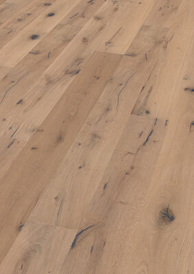  Bennett & Jones Britain's Finest Parkett Oak No. 6 - Stirling tradition sägerau-gebürstet, weißgeölt Landhausdiele Oak No. 6 - Stirling 2200x220x14 mm 1148010113 | 82276