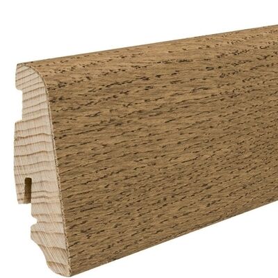  HARO Leisten Sockelleiste Furniert Eiche samtbraun matt 2,2m 2200x58x19 mm 409703 | 85729
