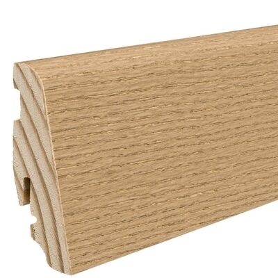  HARO Leisten Sockelleiste Furniert Eiche invisible matt 2,2m 2200x58x19 mm 409733 | 85732