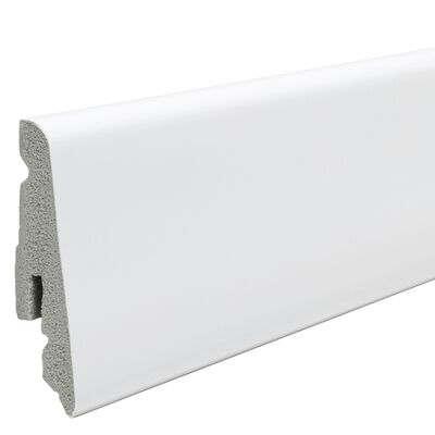  HARO Stecksockelleiste weiß wasserfest 2,4m PS-Schaum 2400x58x13,5 mm 409780 | 85741