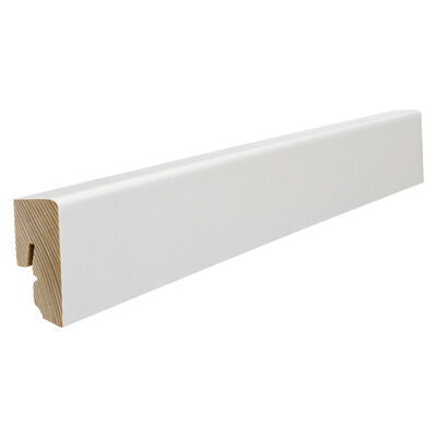  HARO Leisten Sockelleiste Dekorfolie weiß stark foliert RAL9010 2200x40x16 mm 411044 | 85807