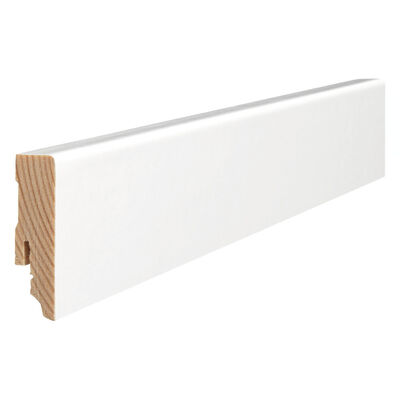  HARO Leisten Sockelleiste Dekorfolie weiß stark foliert RAL9010 2200x58x16 mm 411047 | 85810
