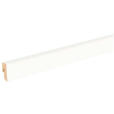  HARO Leisten Sockelleiste Dekorfolie MDF weiß Grundierfolie RAL9016 2200x40x16 mm 411055 | 85819