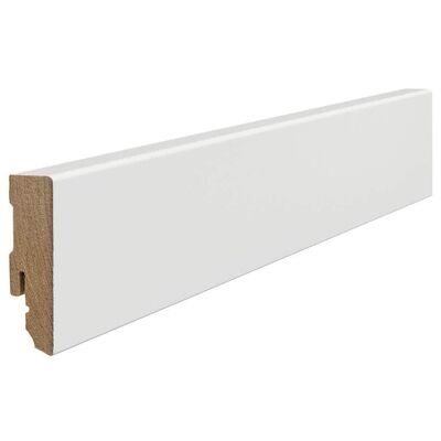  HARO Leisten Sockelleiste Dekorfolie MDF weiß Grundierfolie RAL9016 2200x58x16 mm 411056 | 85822