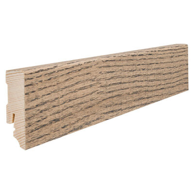  HARO Leisten Sockelleiste Furniert Eiche tabakgrau matt 2200x58x16 mm 411092 | 85888