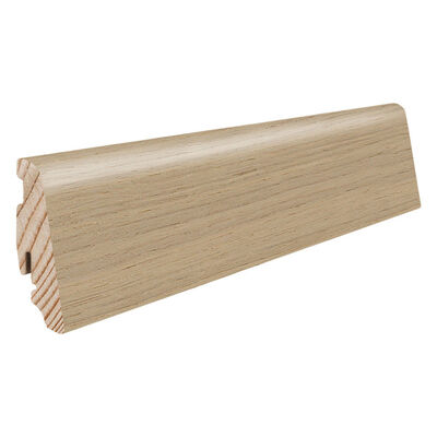  HARO Leisten Sockelleiste Furniert Eiche lichtweiß strukturiert matt 2200x58x19 mm 411484 | 86053