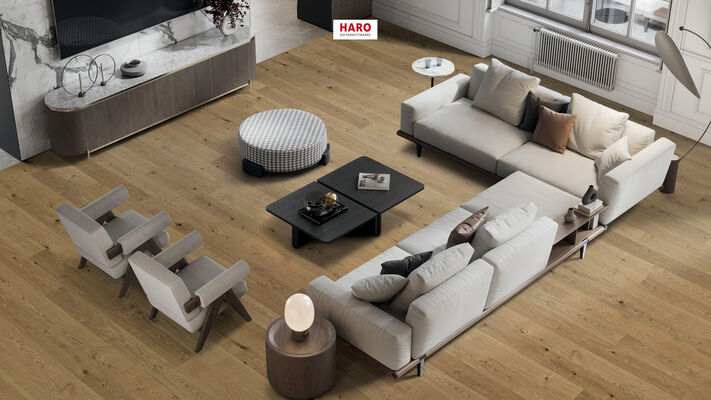 HARO PARKETT 4000 Parkett Eiche Markant strukturiert Landhausdiele 2200x13,5x180 mm 547503 | 86314