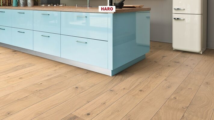  HARO PARKETT 2500 Parkett Eiche puroweiß Universal strukturiert Landhausdiele 2200x12x180 mm 537548 | 86332