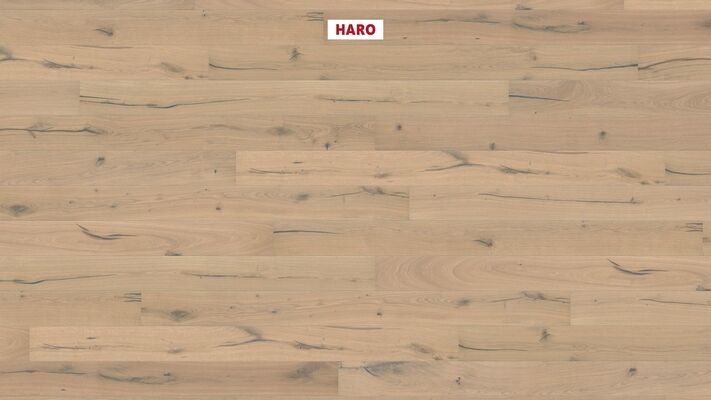  HARO PARKETT 2500 Parkett Eiche puroweiß Abama strukturiert Landhausdiele 2200x12x180 mm 537549 | 86338