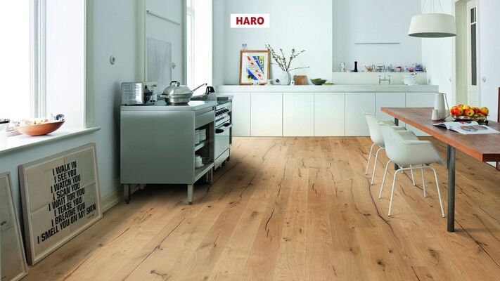  HARO PARKETT 2500 Parkett Eiche Abama strukturiert Landhausdiele 2200x12x180 mm 537552 | 86350