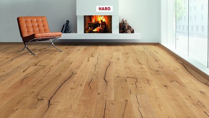  HARO PARKETT 2500 Parkett Eiche Abama strukturiert Landhausdiele 2200x12x180 mm 537552 | 86353