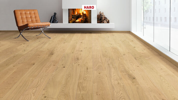 HARO PARKETT 2500 Parkett Eiche invisible Universal strukturiert Landhausdiele 2200x12x180 mm 548126 | 86362