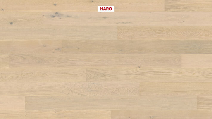  HARO PARKETT 2500 Parkett Eiche lichtweiß Universal strukturiert Landhausdiele 2200x12x180 mm 548123 | 86365