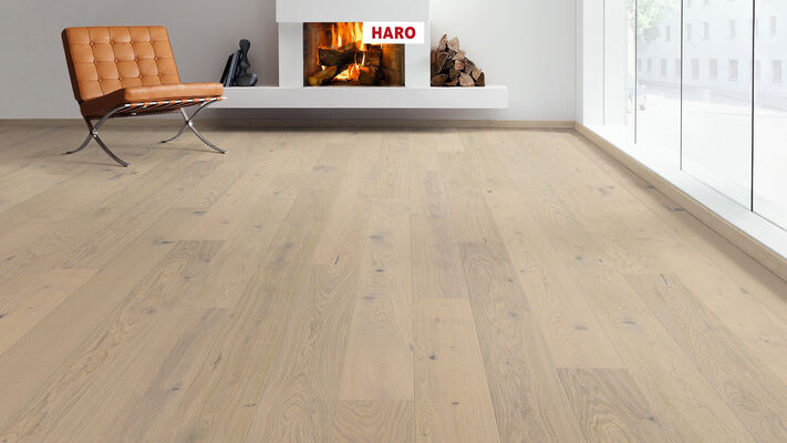  HARO PARKETT 2500 Parkett Eiche sagrau Universal strukturiert Landhausdiele 2200x12x180 mm 539064 | 86398