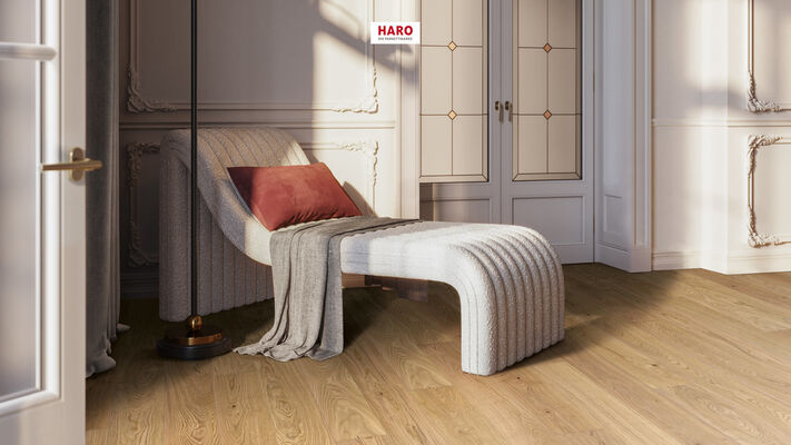  HARO PARKETT 4000 Parkett Eiche invisible Markant strukturiert Landhausdiele 2200x13,5x180 mm 547501 | 86422