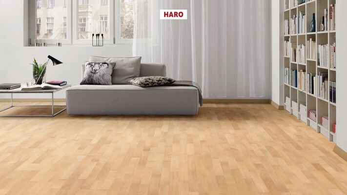  HARO PARKETT 4000 Parkett Buche gedämpft Tre Schiffsboden 2200x13,5x180 mm 535419 | 86479