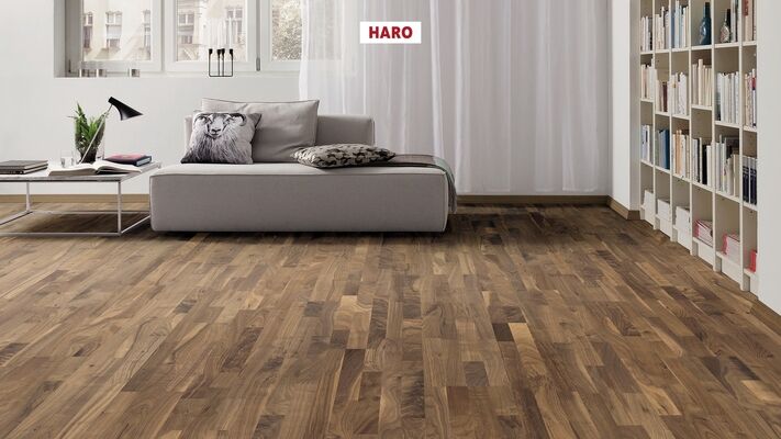  HARO PARKETT 4000 Parkett amerikanischer Nusaum Favorit Schiffsboden 2200x13,5x180 mm 535421 | 86488