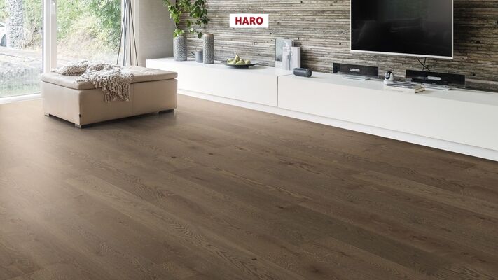  HARO PARKETT 4000 Parkett Eiche schilfbraun Sauvage strukturiert Landhausdiele 2200x13,5x180 mm 539089 | 86503