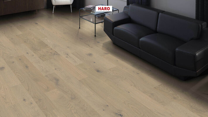  HARO PARKETT 4000 Parkett Prestige Eiche sagrau Sauvage strukturiert Landhausdiele 1000x10x120 mm 543509 | 86548
