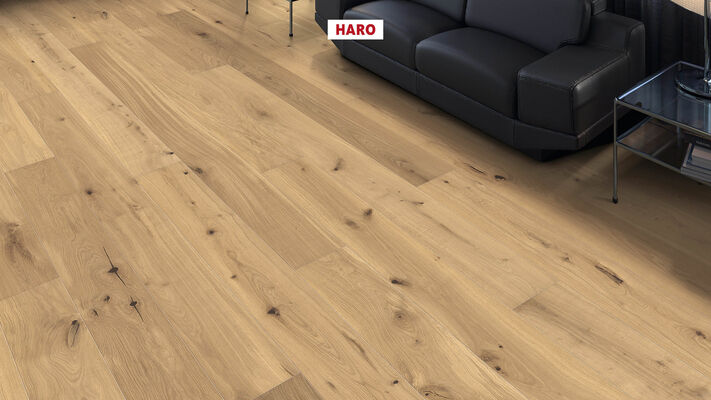  HARO PARKETT 4000 Parkett Eiche invisible Sauvage strukturiert Landhausdiele 2200x13,5x180 mm 547502 | 86566