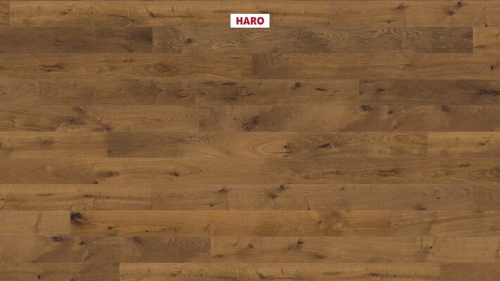  HARO PARKETT 4000 Parkett Bernsteineiche Sauvage strukturiert Landhausdiele 2200x13,5x173 mm 547519 | 86593