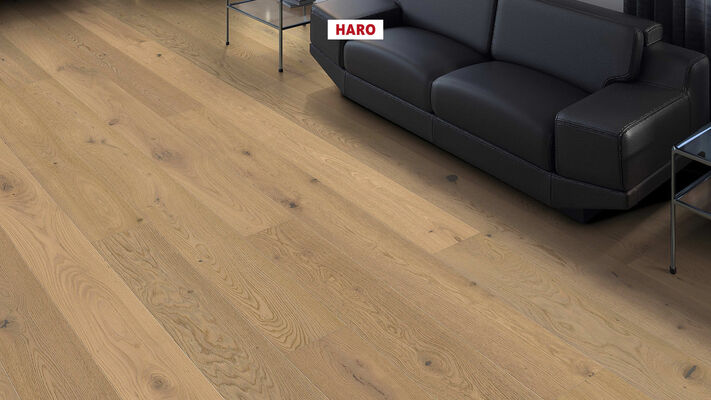  HARO PARKETT 4000 Parkett Raucheiche puroweiß Sauvage strukturiert Landhausdiele 2200x13,5x180 mm 548012 | 86671