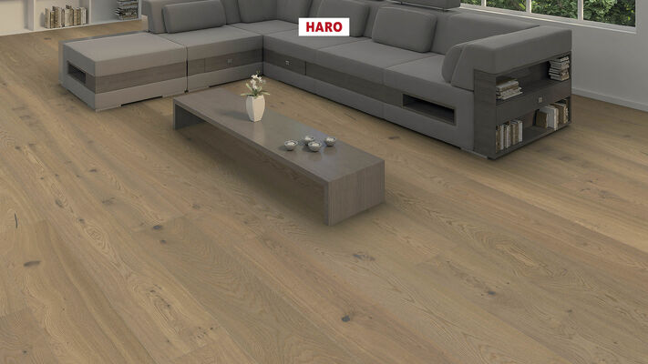  HARO PARKETT 4000 Parkett Raucheiche puroweiß Universal strukturiert Landhausdiele 2200x13,5x240 mm 548043 | 86707